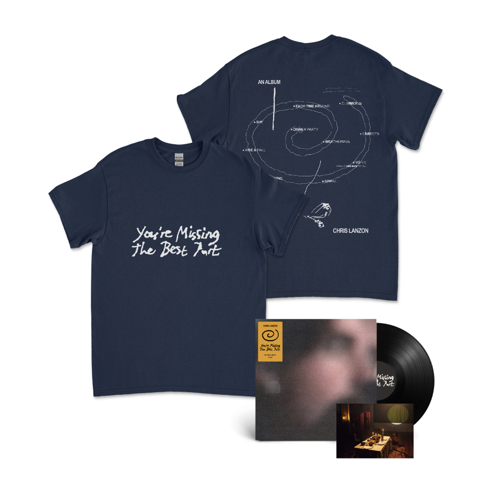 Chris Lanzon / You’re Missing The Best Part LP Black Vinyl & Navy T-Shirt