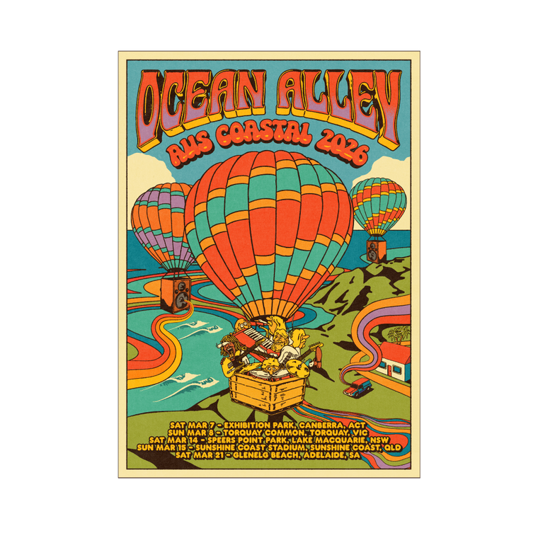 Ocean Alley / 2026 AUS NZ Tour: Coastal Poster (Signed)