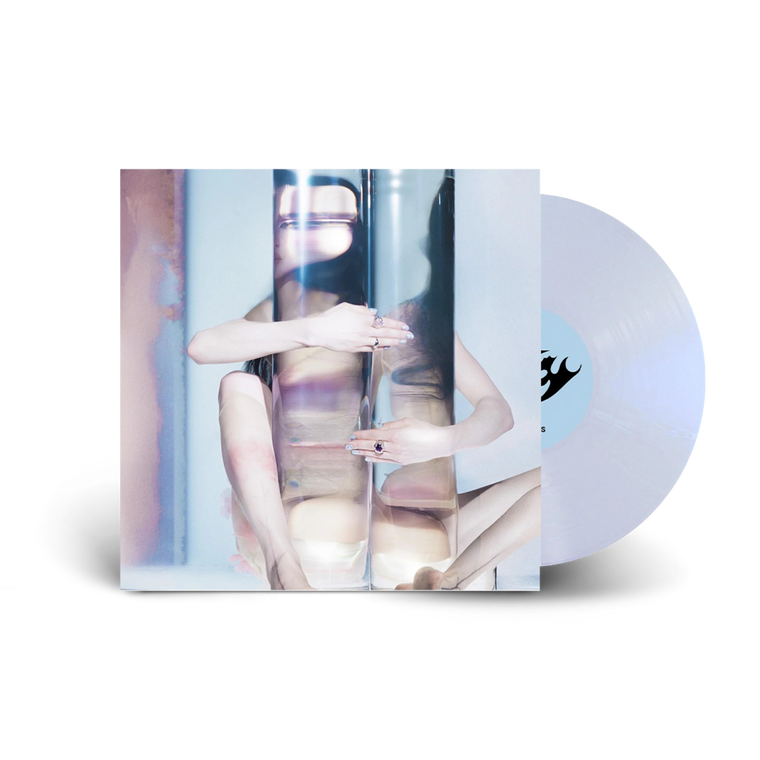 Poppy / Empty Hands LP Iridescent White w/ Blue Marble Vinyl