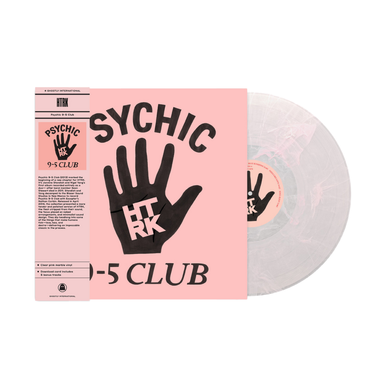 HTRK / Psychic 9-5 Club LP Clear with Pink Swirl Vinyl