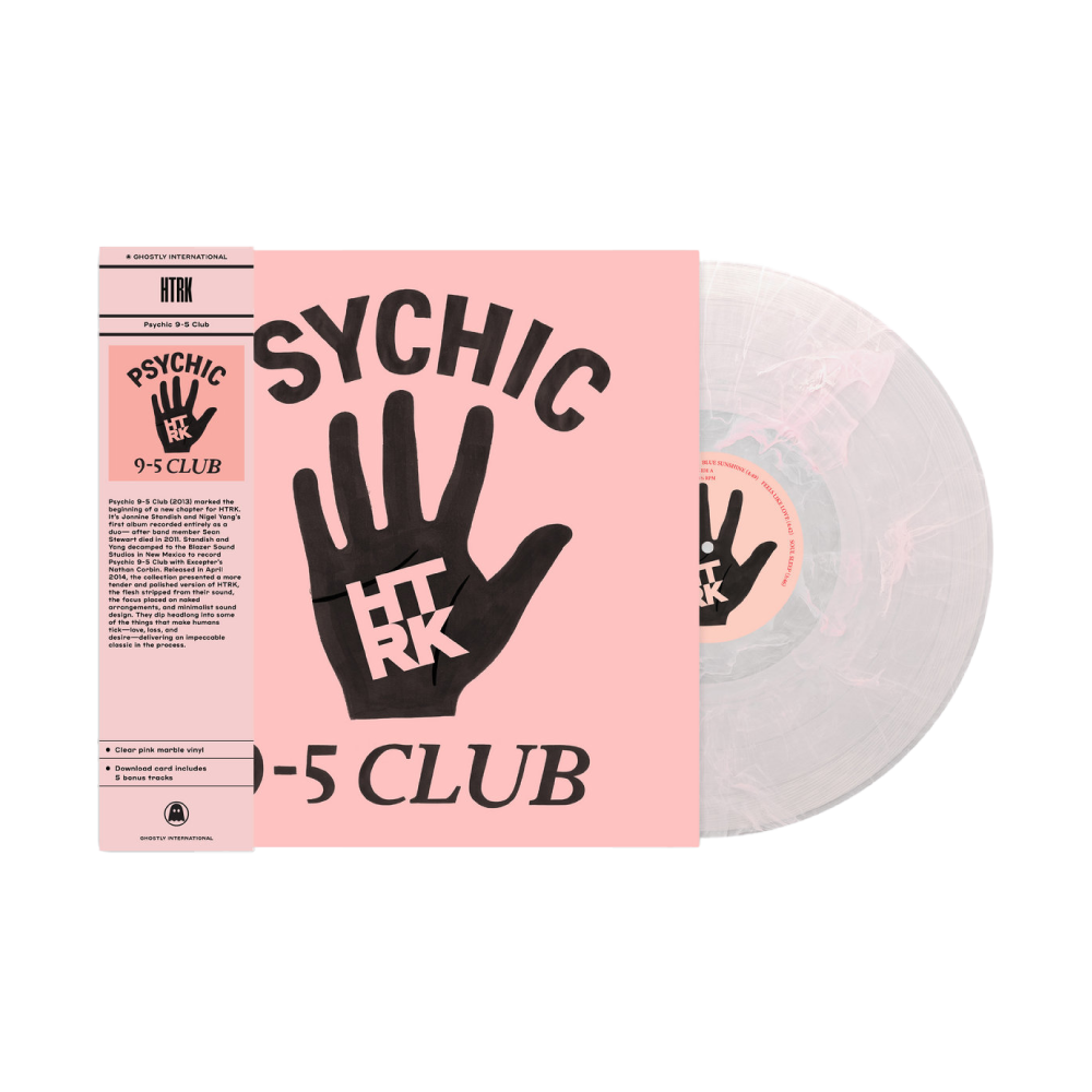 HTRK / Psychic 9-5 Club LP Clear with Pink Swirl Vinyl