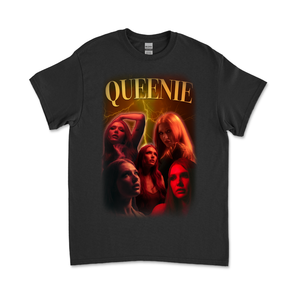 Queenie / Faces Black T-Shirt