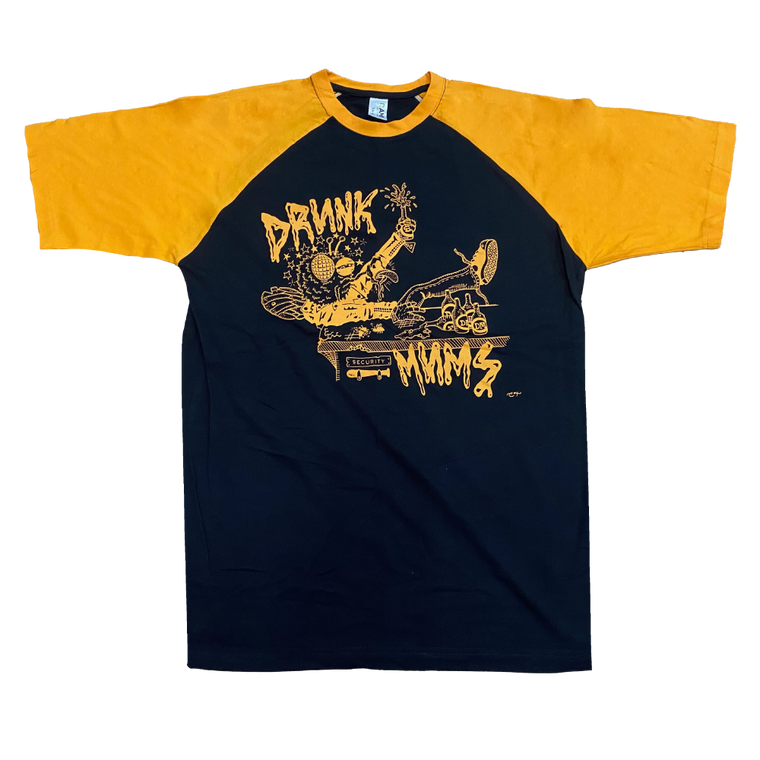 Drunk Mums / Bar Fly Navy & Gold T-Shirt