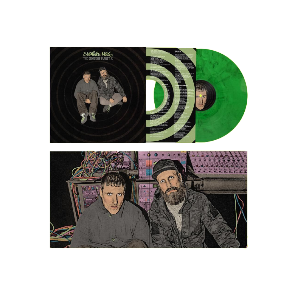 Sleaford Mods / The Demise Of Planet X LP Neon Green Marble Vinyl w/ Glow In The Dark Sleeve ****PRE-ORDER***