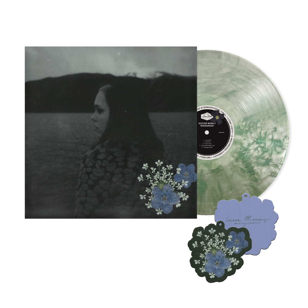 Soccer Mommy / Evergreen LP D2C Exclusive Iridescent Green Vinyl & Air Freshener