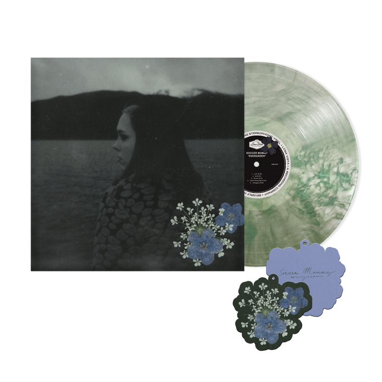 Soccer Mommy / Evergreen LP D2C Exclusive Iridescent Green Vinyl & Air Freshener