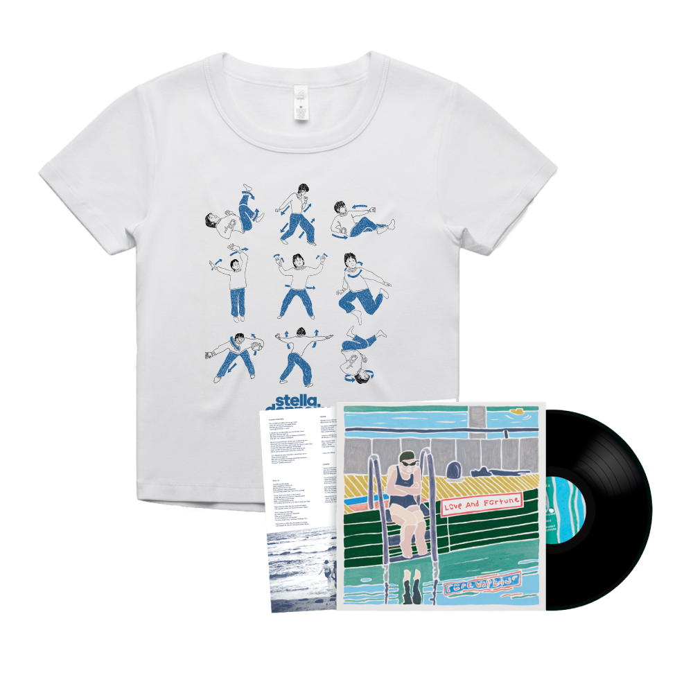 Stella Donnelly / Love and Fortune LP Black Vinyl & White Baby T-Shirt Bundle