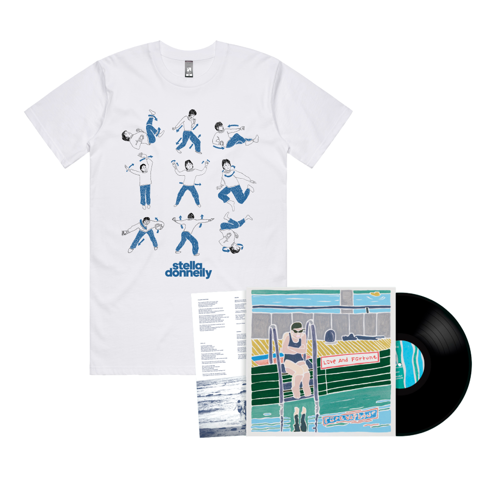 Stella Donnelly / Love and Fortune LP Black Vinyl & White T-Shirt Bundle