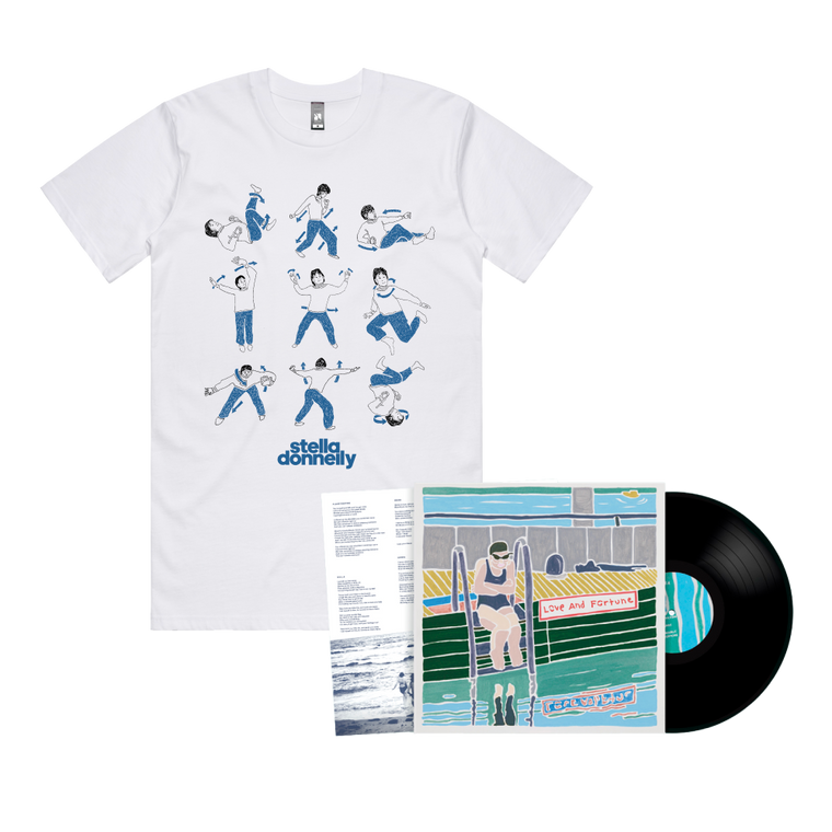 Stella Donnelly / Love and Fortune LP Black Vinyl & White T-Shirt Bundle