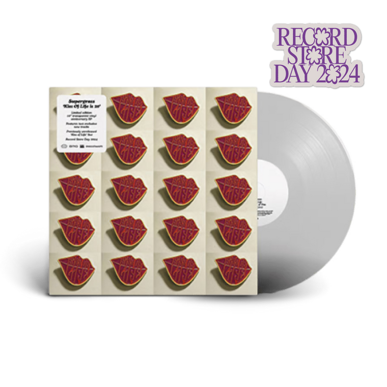 Supergrass / Kiss Of Life LP Transparent Recycled Vinyl RSD 2024