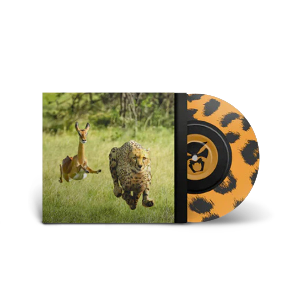 Thundercat & Tame Impala / No More Lies 7" Clear w/ Cheetah Screenprint Vinyl