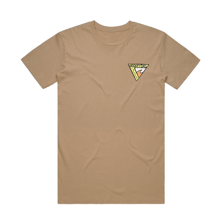 Hockey Dad / "Sponno" (Wave Triangle) T-Shirt Tan