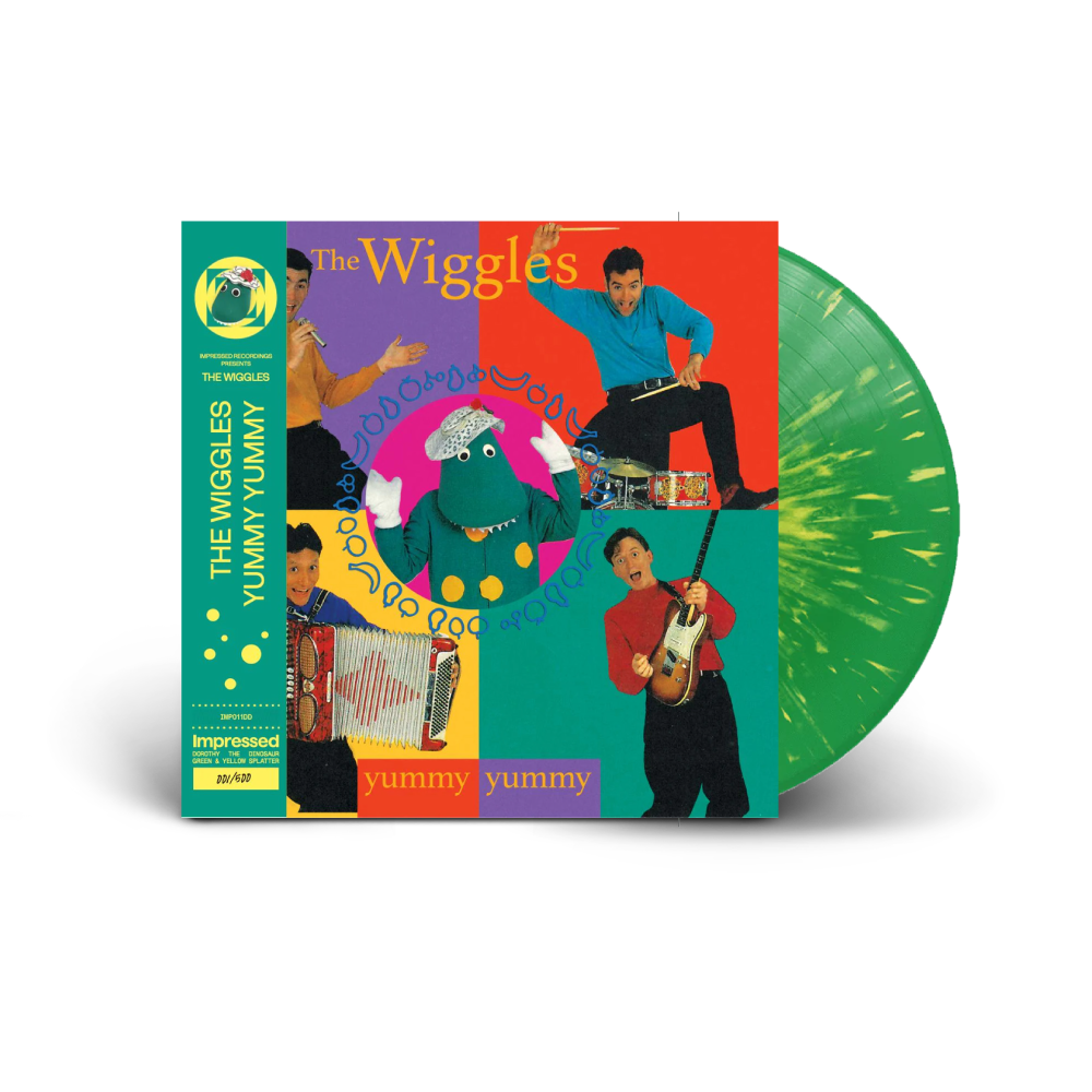 The Wiggles / Yummy Yummy LP Dorothy The Dinosaur Splatter Version Vinyl RSD 2024