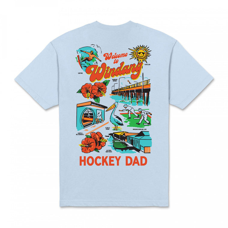 Hockey Dad / Welcome to Windang T-Shirt Baby Blue