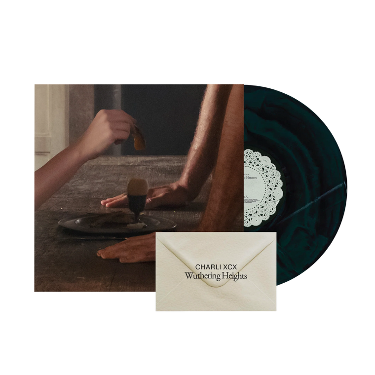 Charli XCX / Wuthering Heights LP Green and Black Marble Vinyl
