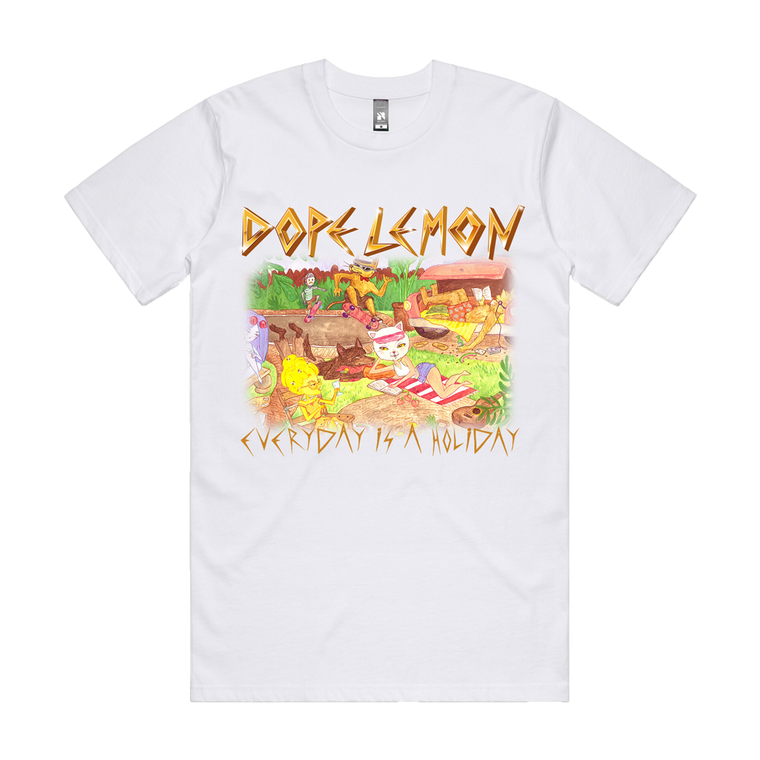 Dope Lemon / Everyday is a Holiday / White T-Shirt /  Rose Pink Cadillac Digital Download Bundle