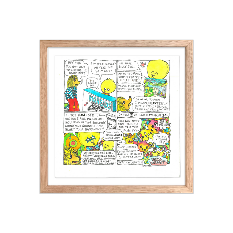 Hey Man You Got Any Psychedelic Rekkids? / Framed Original