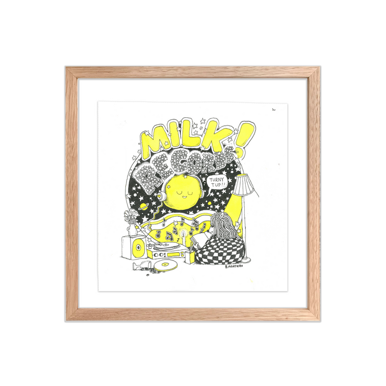 Milk! Records / Framed Original