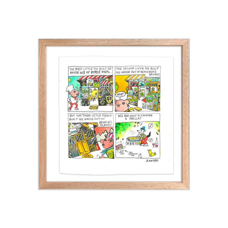 The First Little Pig / Framed Original