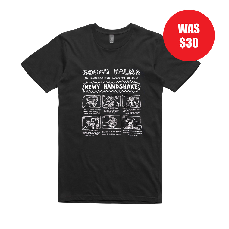 Newy Handshake / Black T-shirt