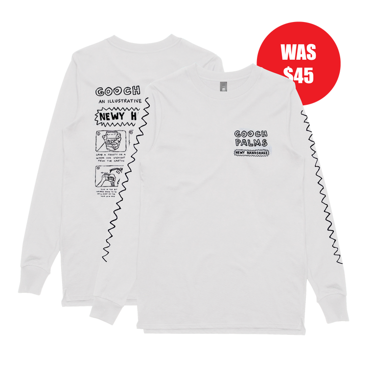 Newy Handshake / White Longsleeve