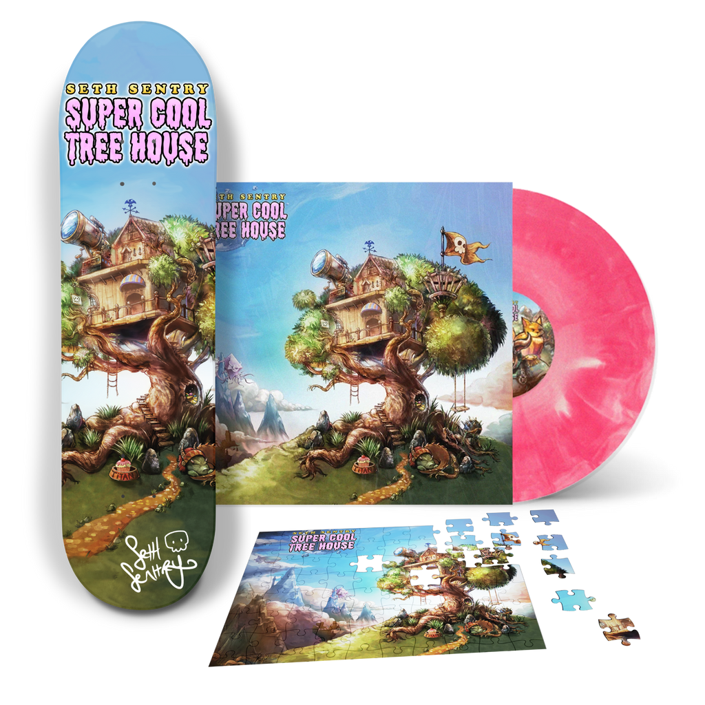 Seth Sentry / Super Cool Tree House / Pink Slime Vinyl + Puzzle + Skate Deck Bundle
