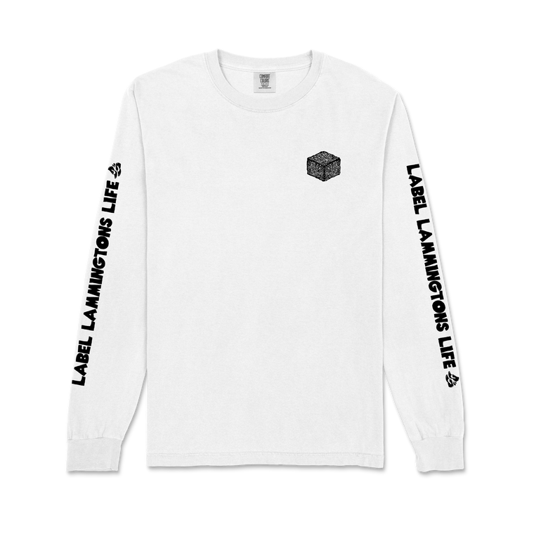 Sweat It Out / Cartoon Lammingtons / White Long Sleeve