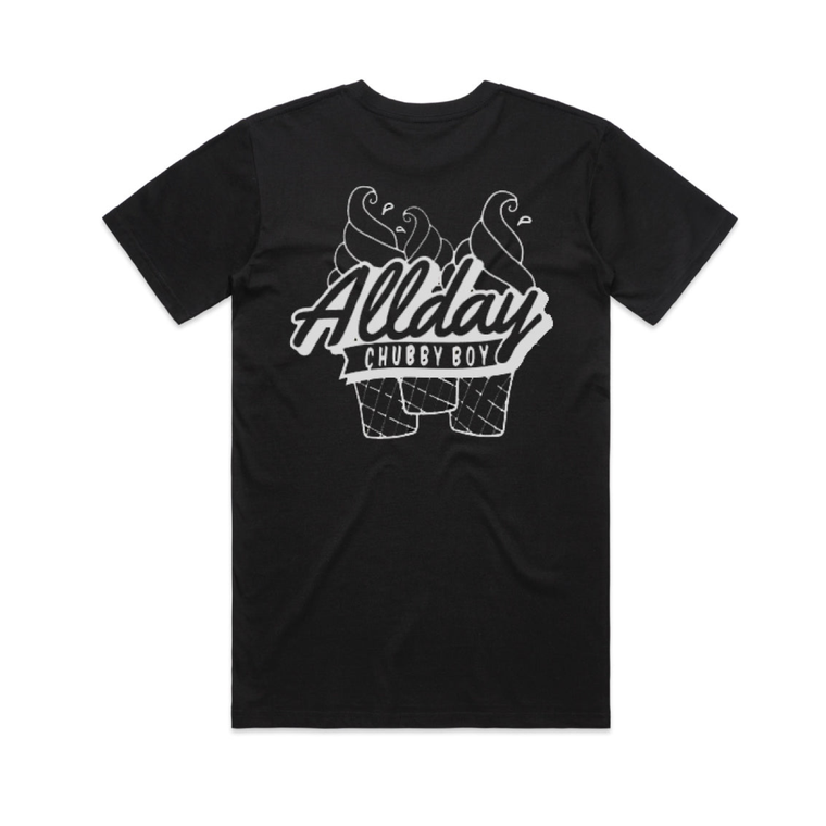 Allday / Icecream Black T-Shirt