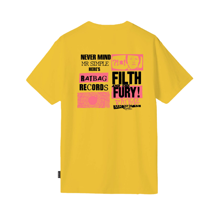 RATBAG X MR SIMPLE / Anarchy SS Gold T-Shirt