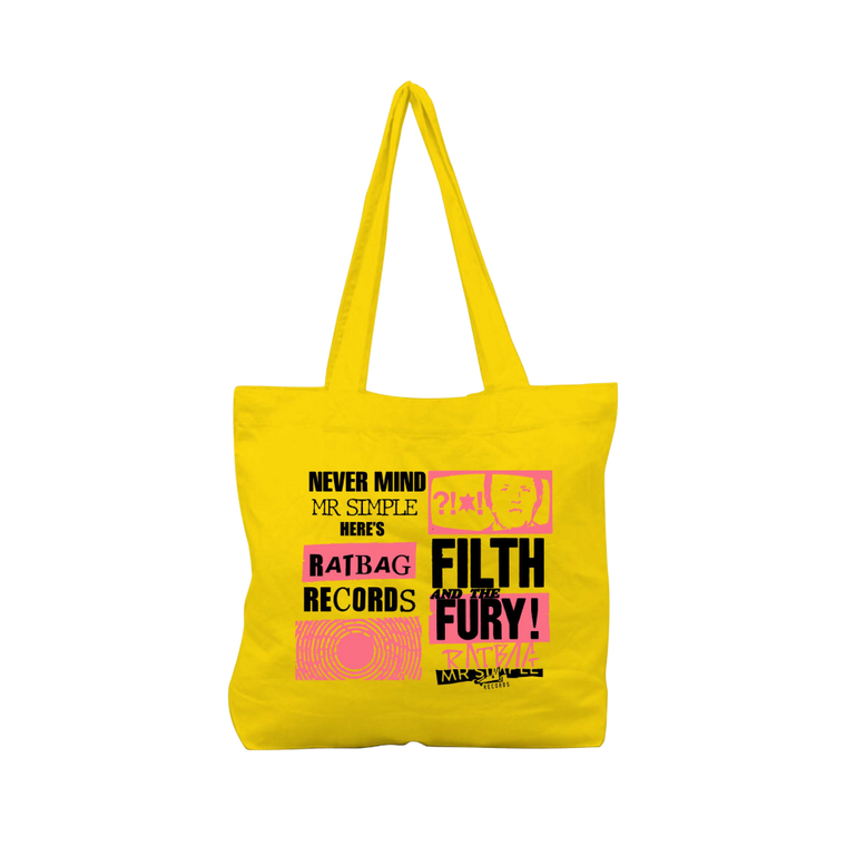 RATBAG X MR SIMPLE / Anarchy Heavy Weight Gold Canvas Tote