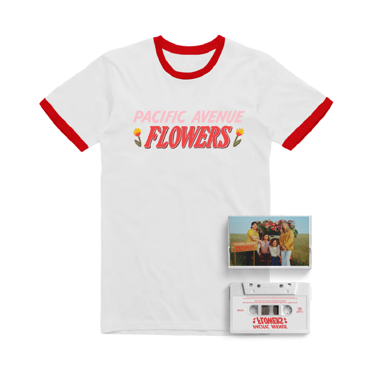 Pacific Avenue / Flowers Cassette & Ringer T-Shirt Bundle