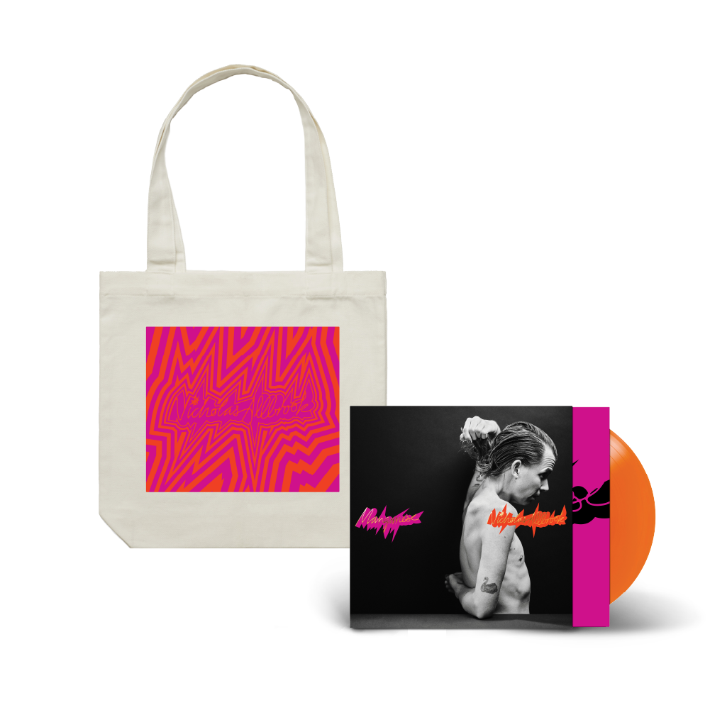 Nicholas Allbrook / Manganese LP Translucent Orange Vinyl & Natural Tote Bundle