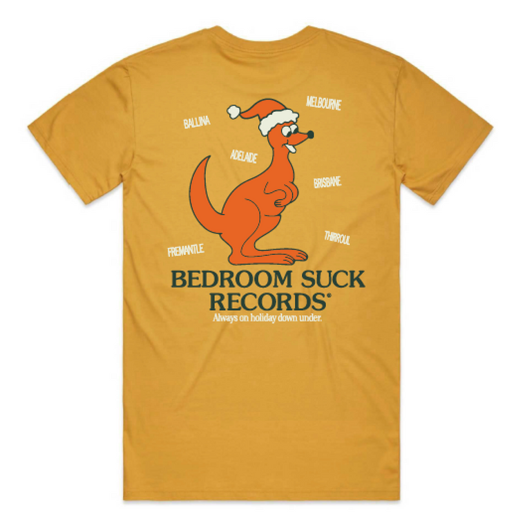 Bedroom Suck Records / Holiday Tee (Mustard)