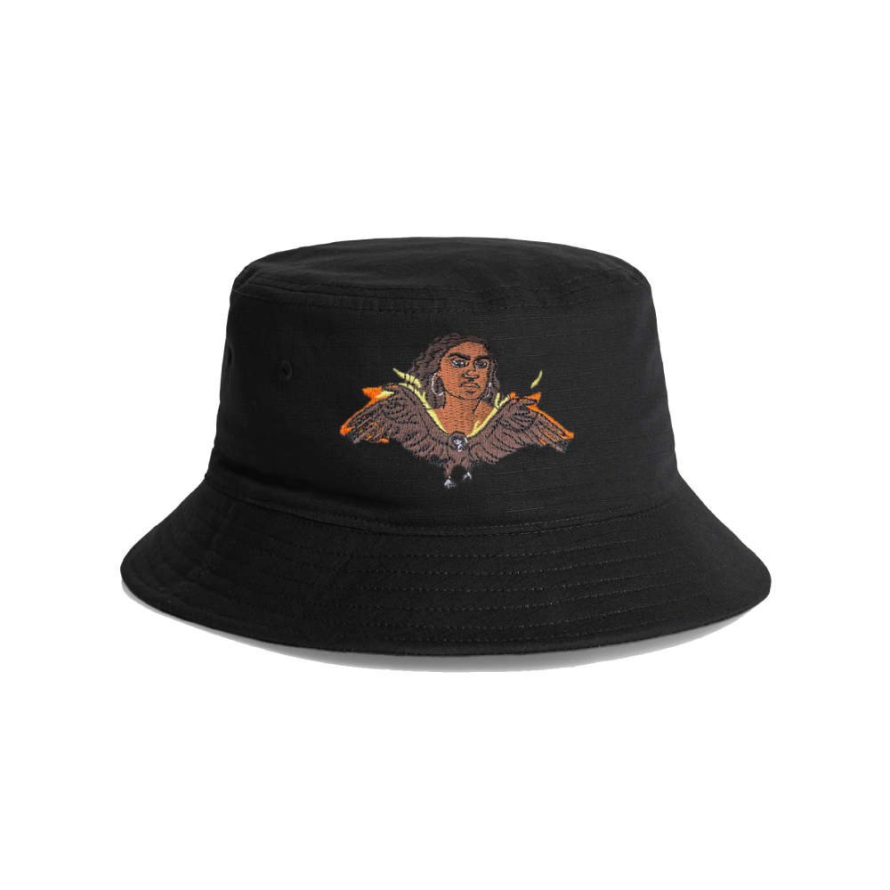 Miiesha / Eagle Black Bucket Hat