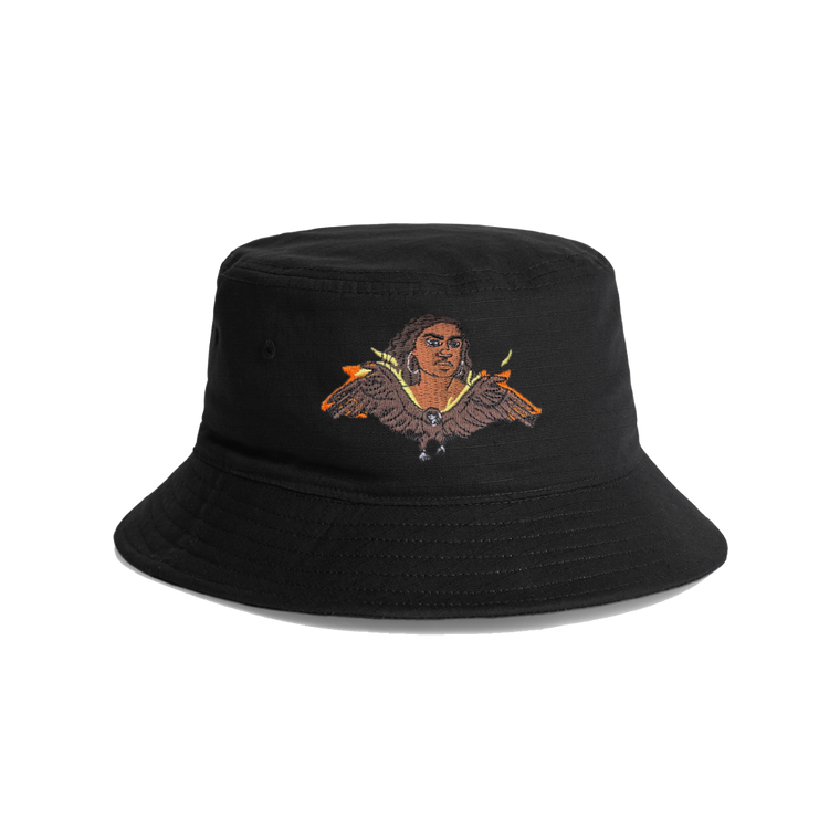 Miiesha / Eagle Black Bucket Hat