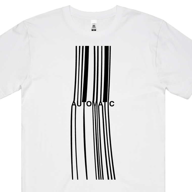 Automatic / Barcode White T-Shirt