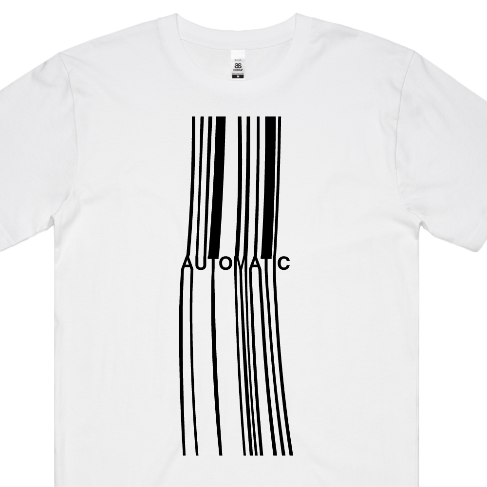 Automatic / Barcode White T-Shirt