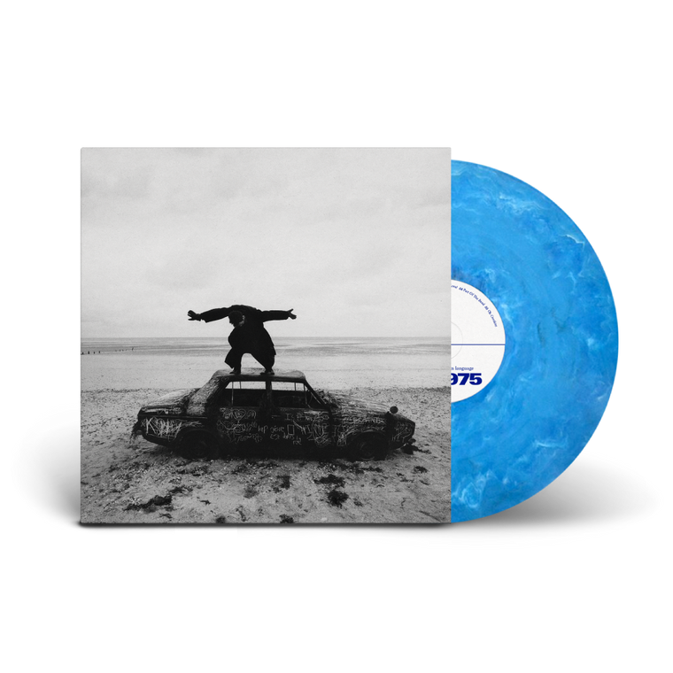 The 1975 / Being Funny in a Foreign Language LP Galaxy Blue Vinyl & T-Shirt Bundle