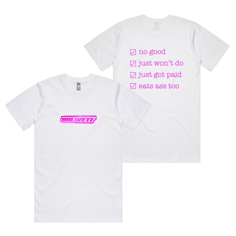 BIG WETT / Logo White T-Shirt