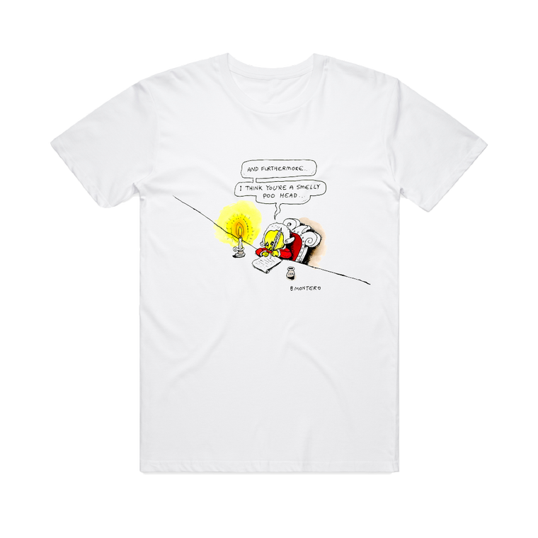 Poo Head/ White T-shirt