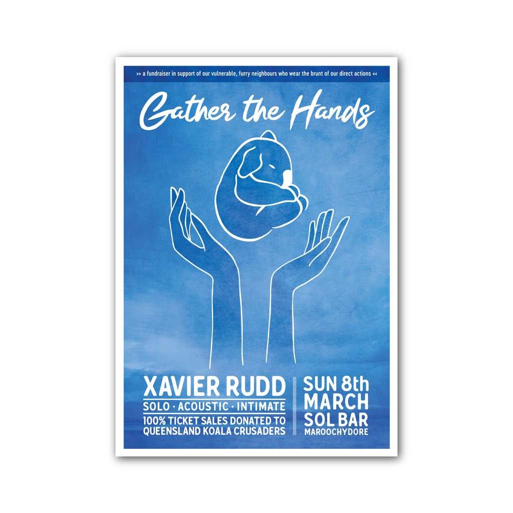 Gather The Hands / Screen Printed A2 Poster
