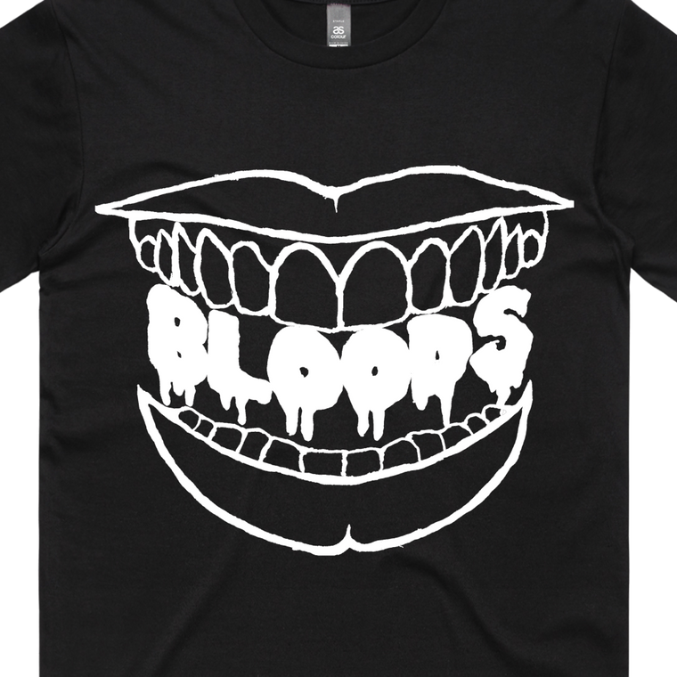 Bloods / White Teeth Logo Black T-Shirt