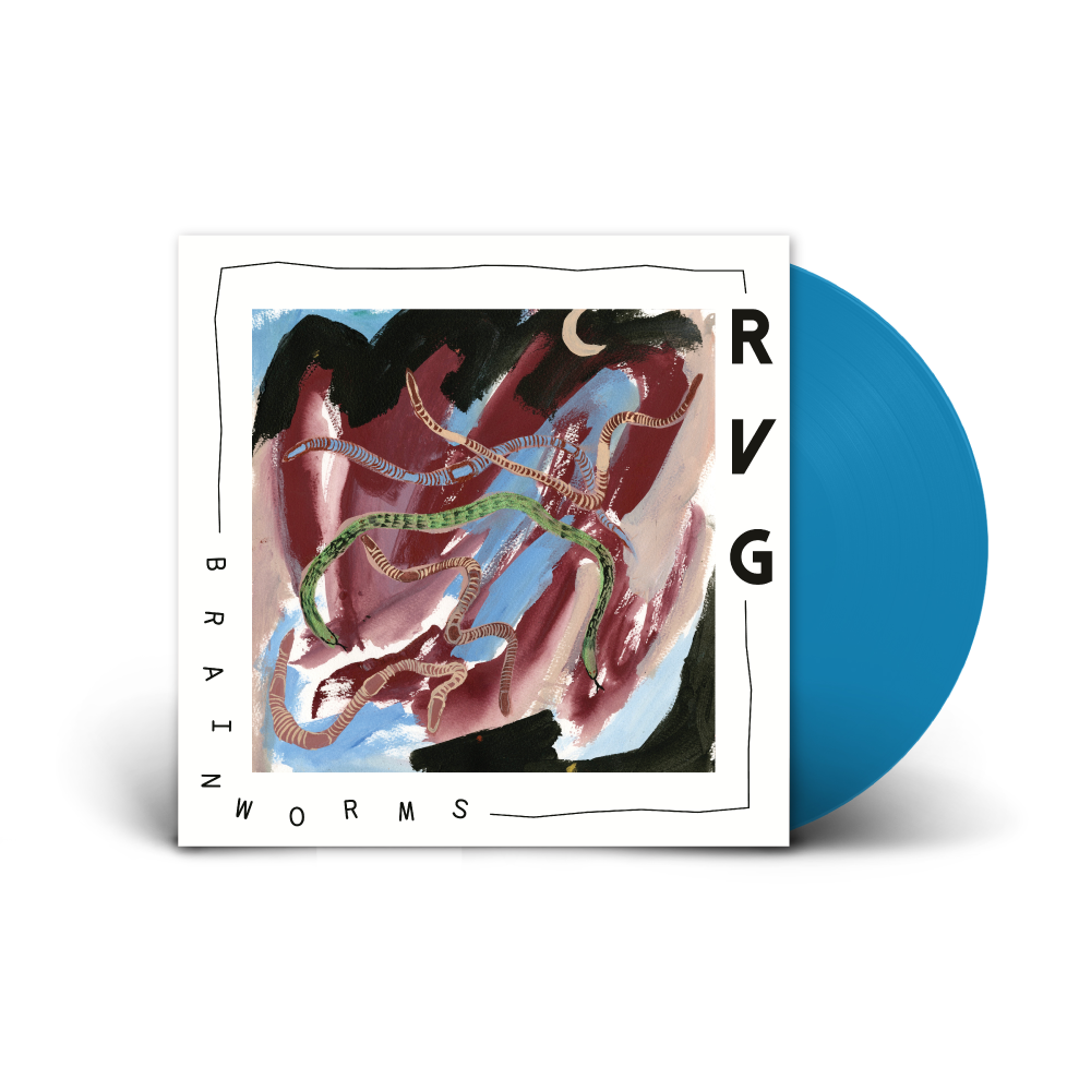 RVG / 'Brain Worms' Blue Vinyl LP & Gold T-Shirt Bundle