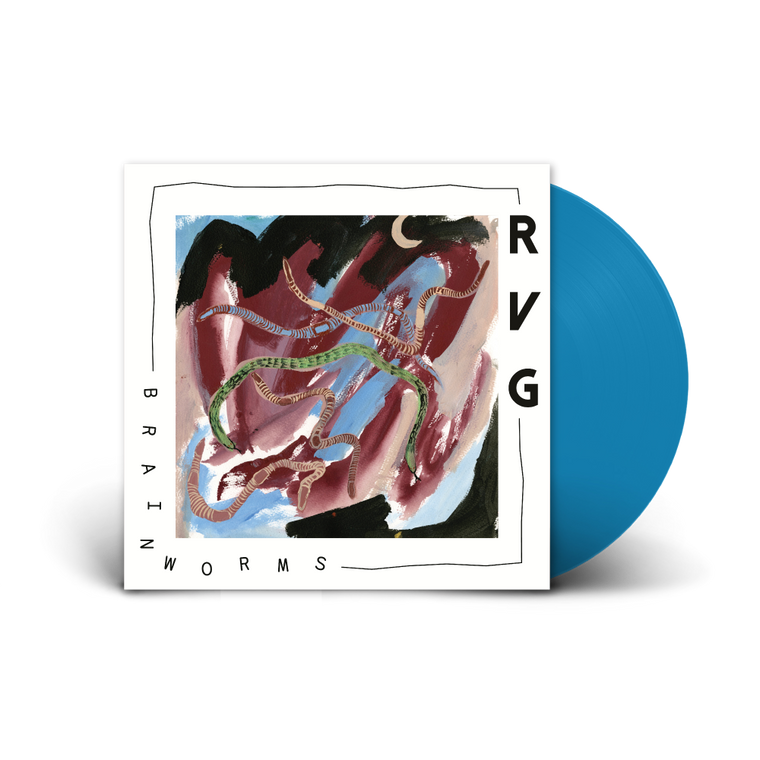 RVG / 'Brain Worms' Blue Vinyl LP & Gold T-Shirt Bundle
