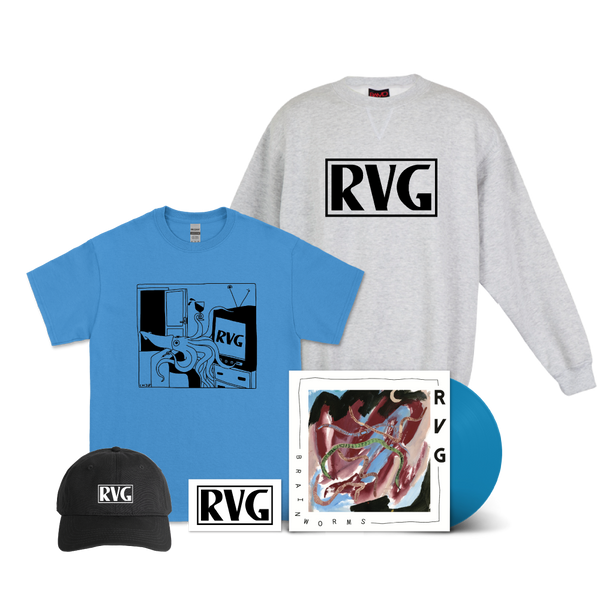 Products RVG / 'Brain Worms' Blue Vinyl LP, Squid Blue T-Shirt, RVG ...