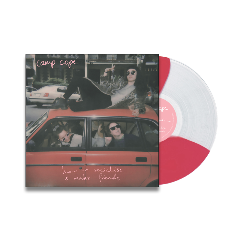 Camp Cope / How To Socialise & Make Friends LP Moon Phase Red & White Vinyl