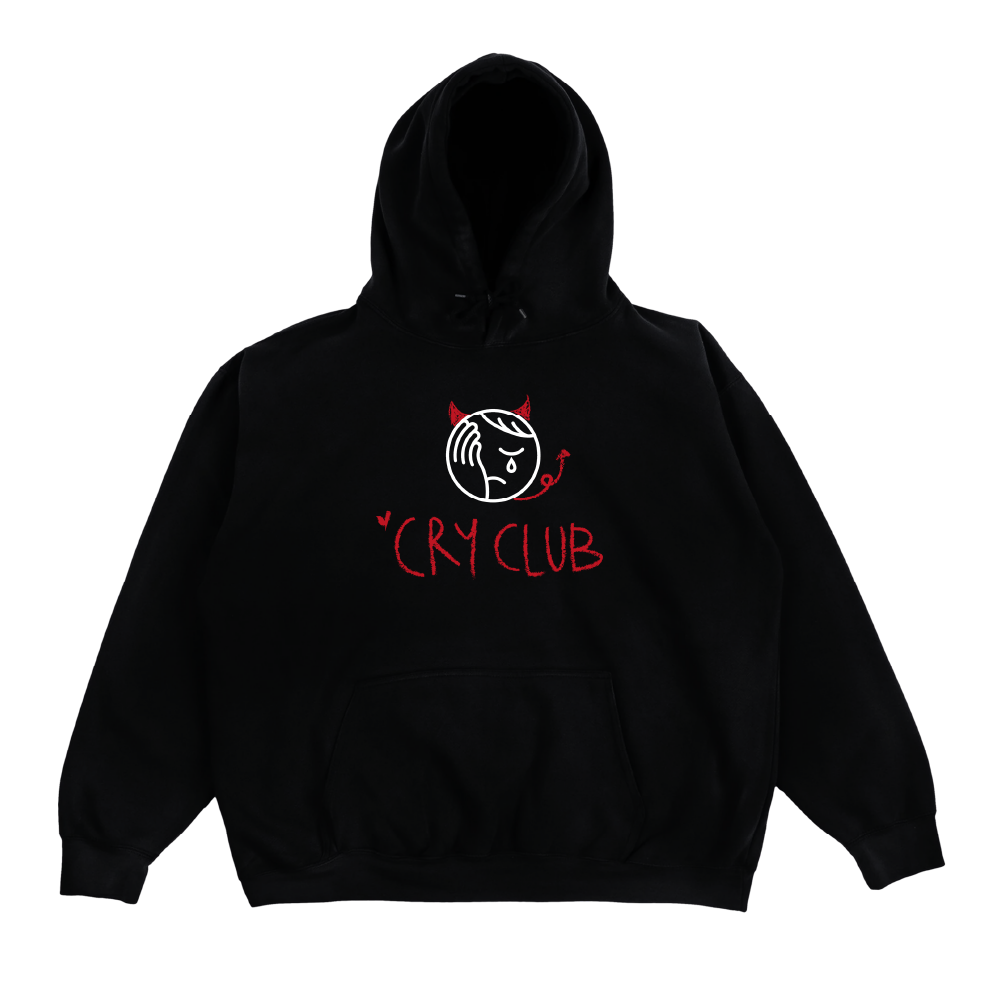 Cry Club / Black 'Logo' Hoodie