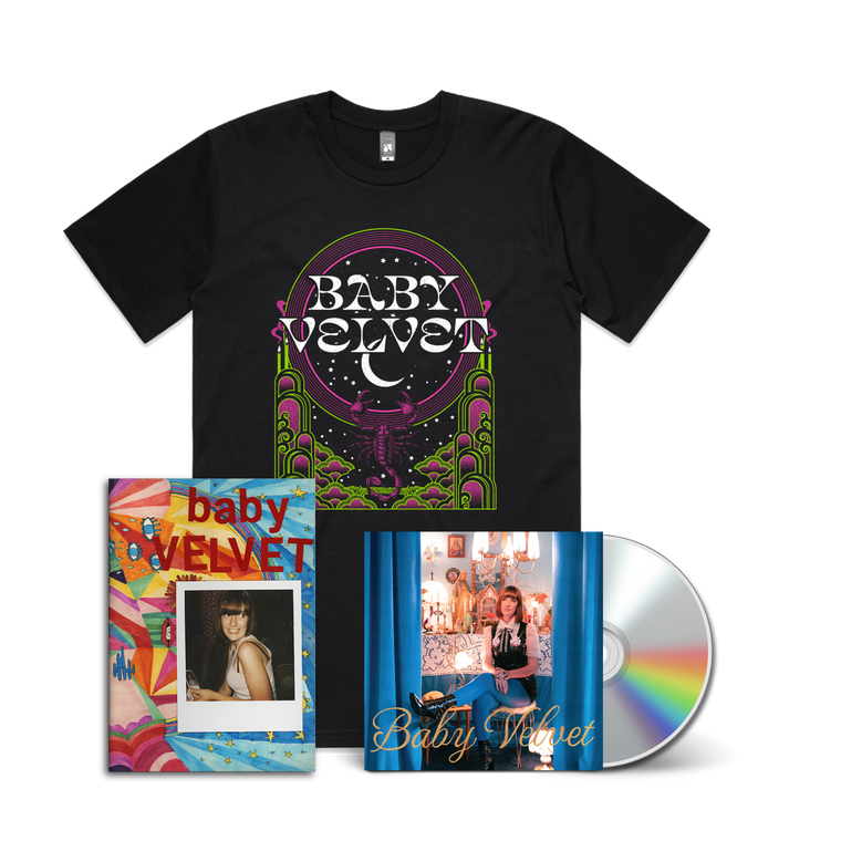 Baby Velvet / Please Don’t Be In Love With Someone Else CD & Black T-shirt Bundle