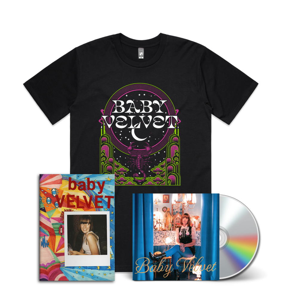 Baby Velvet / Please Don’t Be In Love With Someone Else CD & Black T-shirt Bundle