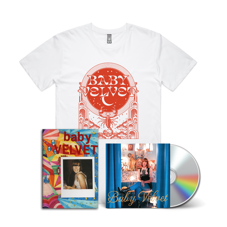 Baby Velvet / Please Don’t Be In Love With Someone Else CD & White T-shirt Bundle